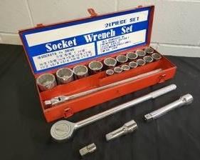 (21) Pc 3/4" Socket Wrench Set