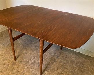 Mid-Century Modern table with silver crosses!
