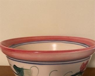 Tall Gail Pittman bowl with nice colors!