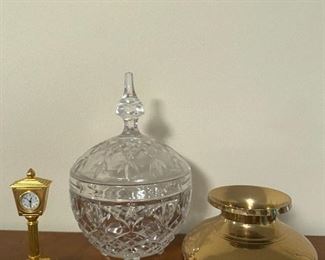 Look at that miniature brass clock!