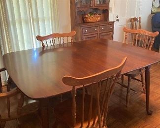 Another mid-century modern table and chairs...table is like new and has 3 more leaves!