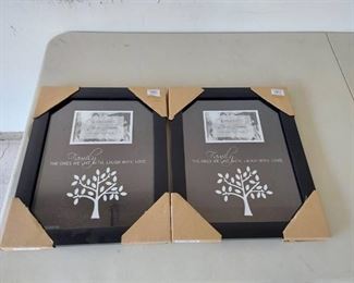 (2) Photo Frames - Family