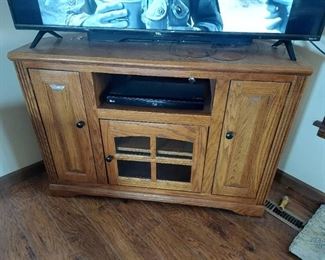 Corner TV Stand - Contents Not Included