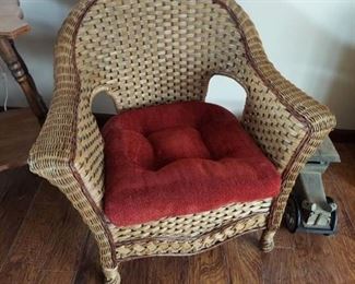 Wicker Chair with Cushion