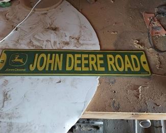 John Deere Road Sign