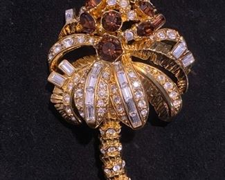 143Nolan Miller Palm Tree Brooch