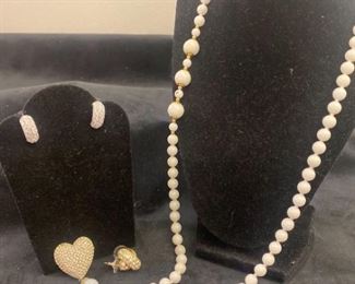 041 Carnegie Brooch, KJL Earrings and More