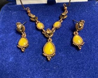 034 1928 Jewelry Co Necklace and Earrings