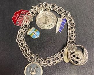 006 Elco Sterling Charm Bracelet