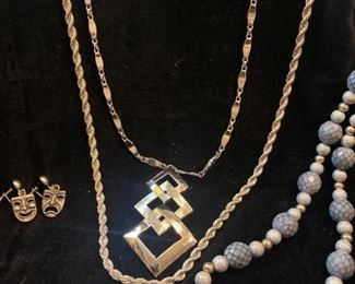 520 Sterling ComedyTragedy Earrings and More