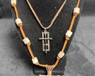 33 Crafted Metal Work Cross Pendants