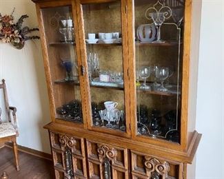. . . a matching china hutch filled with treasures!