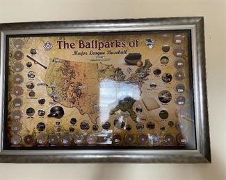 . . . commemorative baseball medals reflecting all the ballparks