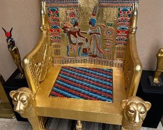 . . . talk about a statement piece -- King's chair