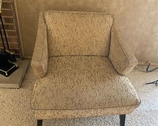 Set of 2 Mid-Century Chairs by JL Chase, Chicago. Measures 27”W x 30”W x 26”H