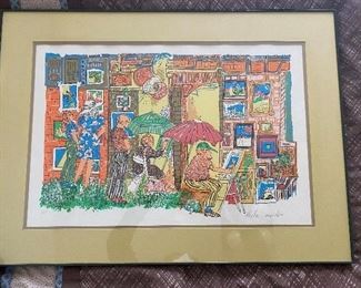 Artists Proof signed in Pencil by Moshe Wexler. Framed size 30”W x 22”H. BUY IT NOW $200