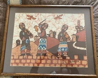 Print by Ami. Framed, measures 29”W x 23”H.  