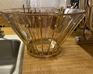 Large MCM Glass Bowl 