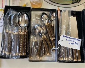 Mikasa Braid Tobacco color flatware 62 Pieces 