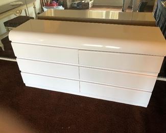 Laminate dresser measures 60”W x 18”D x 30”H 