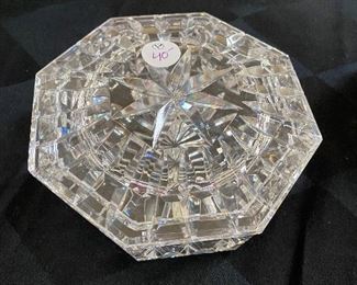 crystal dish
