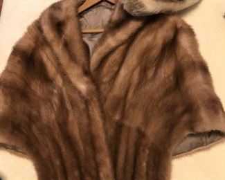 Mink Stole and Hat
