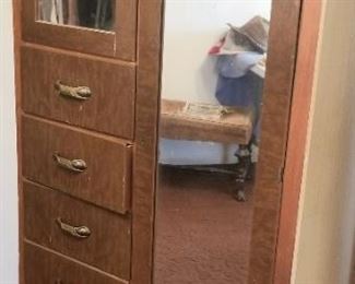 vintage Armoire with mirror