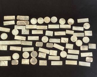 Antique Chinese game chips or markers