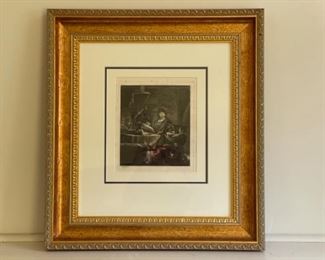 Rembrandt restrike etching