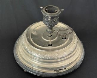 Antique musical revolving Christmas tree stand Germany