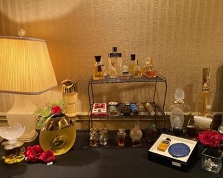 Consigned perfume bottles - some are store display bottles
