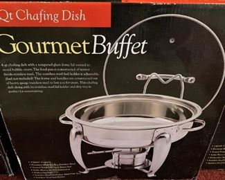 Chafing dish for the gourmet buffet