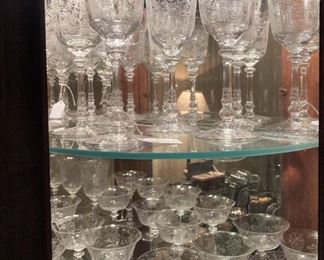 Great selection of Heisey "Orchid" Crystal