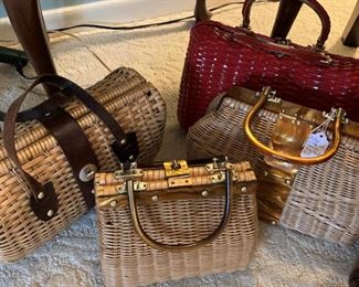 Large selection of vintage and current style purses