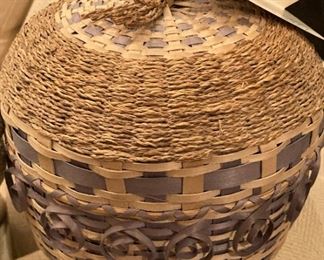 Basket made by the Maine Indian Basketmakers Alliance
