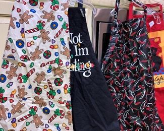 Aprons are needed for all that cooking!