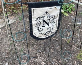 "N" garden flag