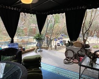 Check out the large deck and back yard