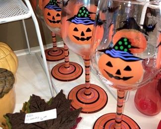 Halloween glassware
