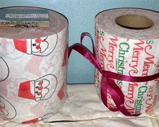 .  .  .  but, of course,  .  .  . Christmas toilet paper!