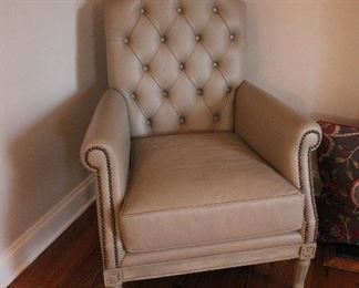 Impeccable attention to detail on the pair of John Richard chairs.