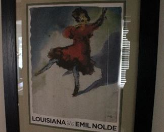 Several Framed Posters from the Louisiana Museum of Modern Art, Humlebæk, Denmark