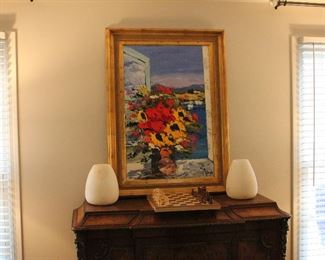 Large Original Oil in Canvas purchased in Carmel, California