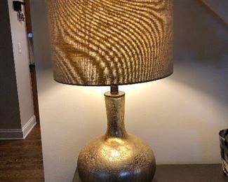 Gold Glass Lamp with Shade
