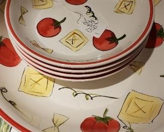 colorful spaghetti set