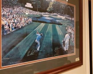 framed/matted golf print
