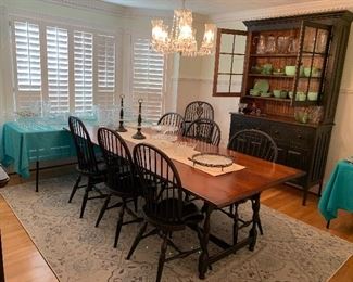 Farm Table with 8 Chairs