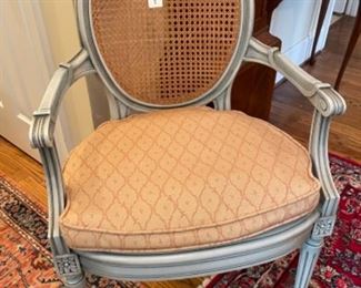 BEAUTIFUL CANE INLAID CHAIR.  