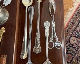 SILVER PLATE SERVING SPOONS