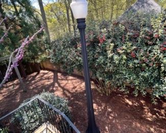 IMPORTANT SUMPTER, SC ELECTRIC STREET LIGHT WITH ADDITIONAL REPLACEMENT GLOBE. ADDITIONAL PICTURES AVAILABLE